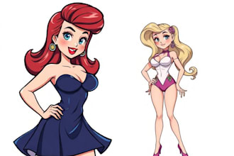 draw pin up girl and pin up girl