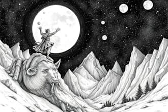 create an amazing pen and ink illustration for you