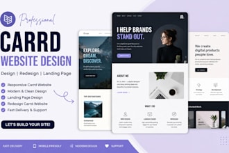 design carrd website design, carrd landing page, redesign carrd website carrd co
