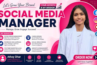 be your social media marketing manager and content creator