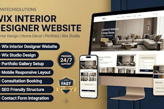 design wix interior designer website for interior decor home styling