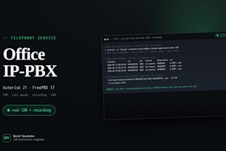 set up and configure asterisk or freepbx IP pbx with sip trunks and IVR
