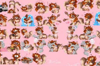 draw furry telegram sticker furry sticker crypto sticker discord sticker furry