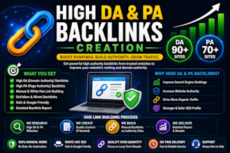 do  50 high da and pa backlinks instant approval