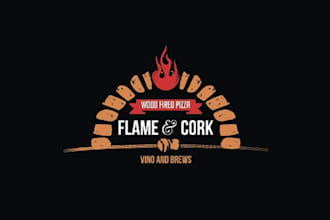 design new pizza restaurant food logo with quick delivery