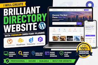 brilliant directory website wordpress geodirectory hivepress directorist voxel