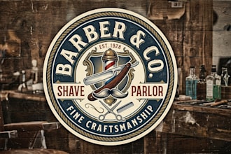 design a barbershop, fashion or business logo