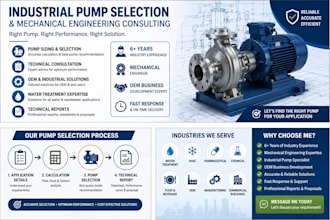 industrial pump selection and sizing, technical proposal and boq preparation