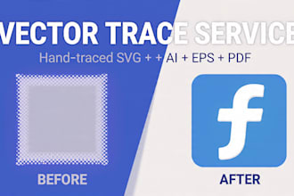 convert your logo or image to clean vector svg ai eps cdr