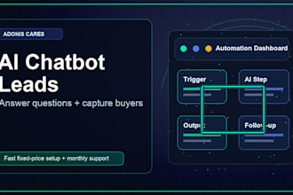 build a simple ai chatbot with lead capture