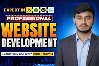 build website, website development, full stack developer