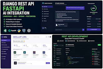 build django rest API, fastapi backend and ai integrations