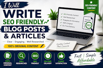 write SEO blog posts and articles in simple english