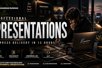 design pitch deck and powerpoint presentation