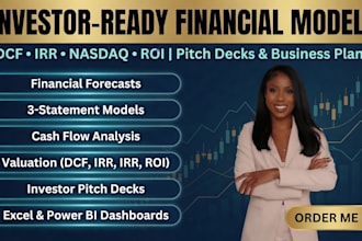 do investor ready fm cagr irr npv forecast business plan and cash flow pitchdeck