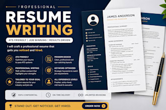 write a professional resume, CV and cover letter for job applications