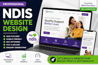 design a professional ndis website that generates enquiries