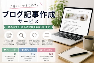 write blog articles and SEO content in japanese