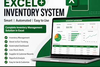 do excel data entry, inventory management and stock tracking