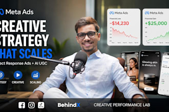 be your creative strategist for facebook, meta and instagram ads