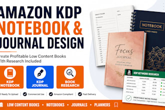 optimize amazon kdp journal cover and interior layout