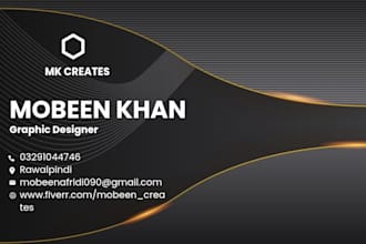 design a professional business card for your brand