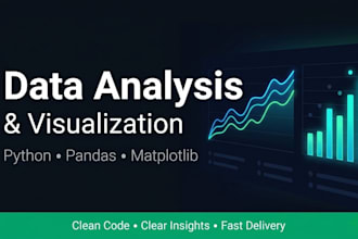 do data analysis and visualization using python and pandas