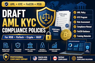 draft aml kyc compliance policies msb compliance manual and fincen documentation