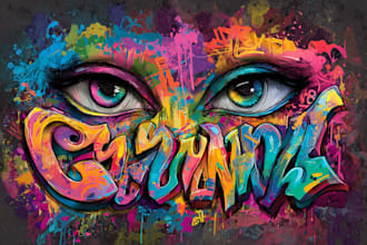 draw custom graffiti lettering for your logo