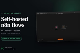 set up self hosted n8n and build your automation workflows