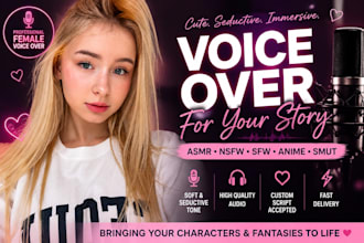 record nsfw mommy female voice, over acting and seductive anime smut erotic 4u