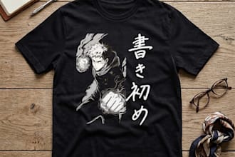 design custom anime streetwear t shirt