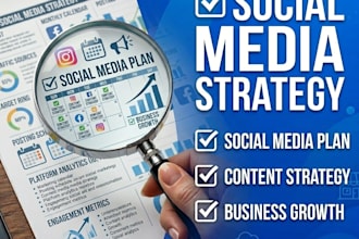 create a social media marketing strategy and content plan