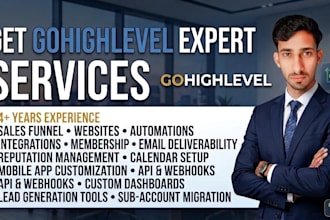 setup gohighlevel CRM, workflows, automation and pipelines
