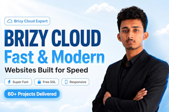 design a fast website using brizy cloud
