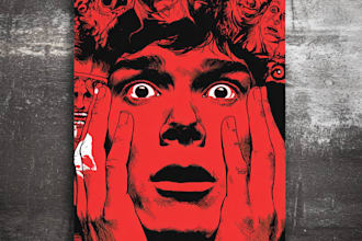 do 70s 80s 90s retro horror vintage poster retro movie poster pop art dark art