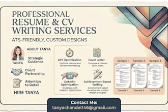 create a job winning resume, CV and cover letter