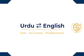 translate urdu to english and english to urdu professionally
