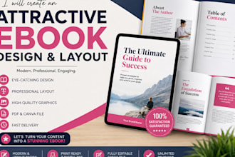 create an attractive ebook design and layout