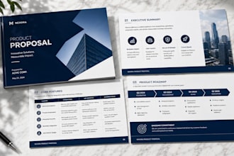 design premium presentation slides for product proposal