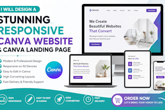 design a responsive canva website canva landing page canva website canva