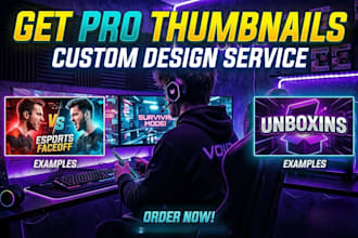 create eyecatching gaming banners and youtube thumbnails