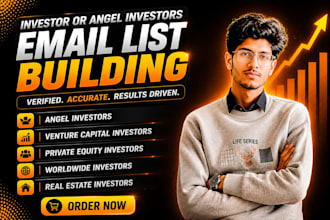 provide you valid email list of investor or angel investors
