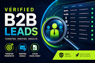 build verify b2b leads, email list and prospect leads