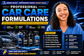 formulate car wash, ceramic coating, polish, wax auto detailing products