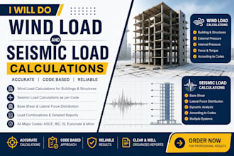 do wind load and seismic load calculations