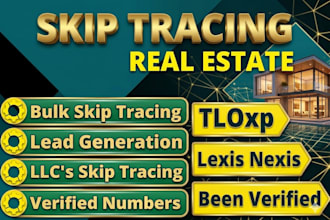 do skip tracing for real estate and llc skip tracing in bulk
