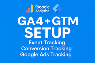 setup google analytics 4 ga4 and tag manager