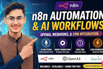 build n8n automation workflows with openai, webhooks, and CRM integration
