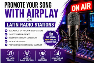 promote your song with airplay on latin radio station